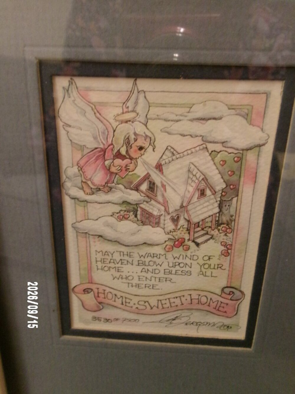 Home Sweet Home Small Print Jody Bergsma Matted and Numbered Framed Lithograph
